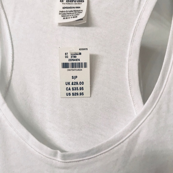 Victoria’s Secret PINK white Tank Top - Picture 3 of 3